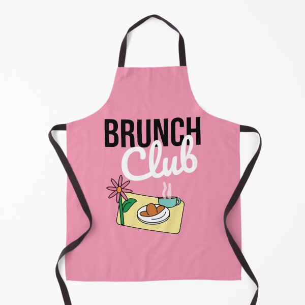 Item preview, Brunch club retro pink illustration for foodies designed and sold by fluffyfamcraft.