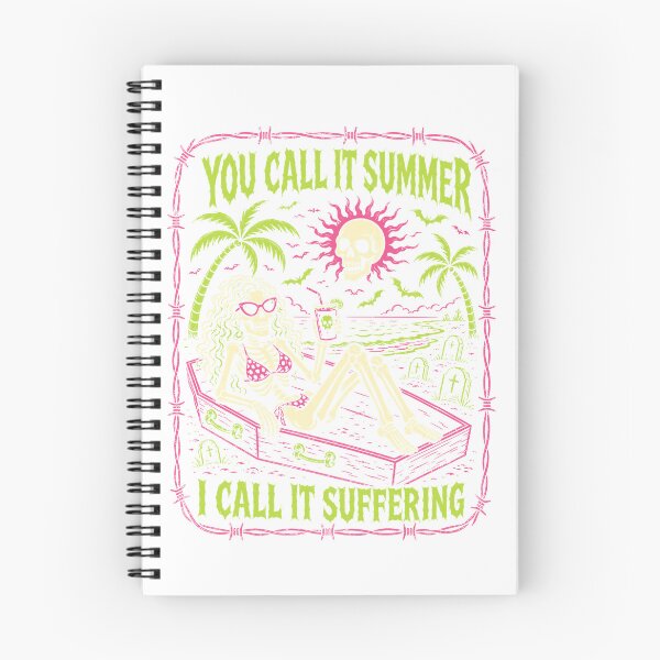 Item preview, Halloween Spooky You Call It Summer I Call It Suffering Long Sleeve T-Shirt designed and sold by Magoya Store ⭐⭐⭐⭐⭐.