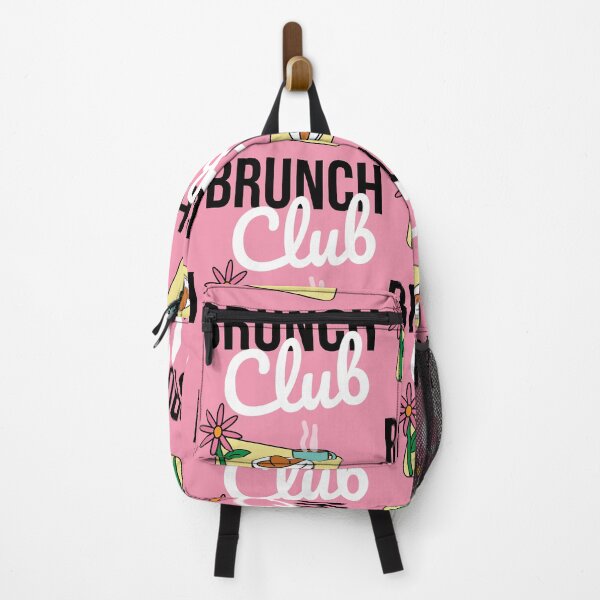 Item preview, Brunch club retro pink illustration for foodies designed and sold by fluffyfamcraft.