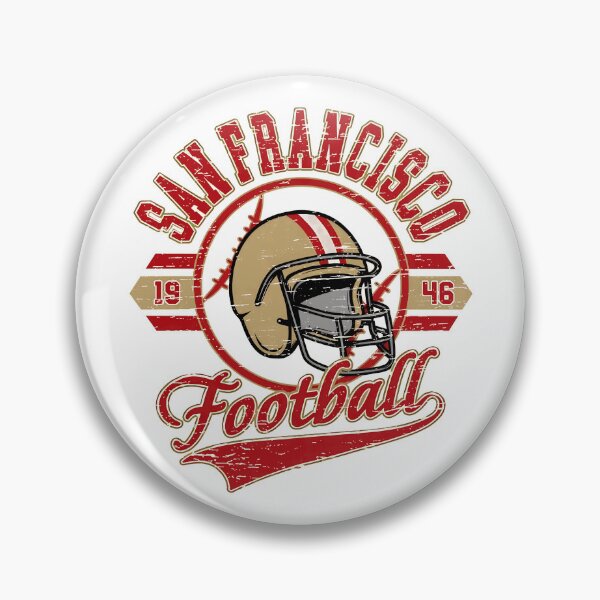 Item preview, SF Football Retro Helmet Vintage Style designed and sold by DavidSant59546.