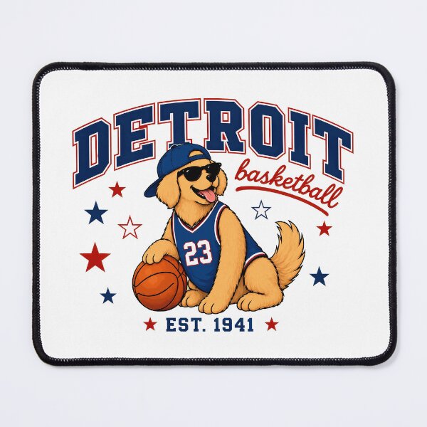 Item preview, Detroit Dog Basketball Retro Vibes designed and sold by KyonnaMakle.