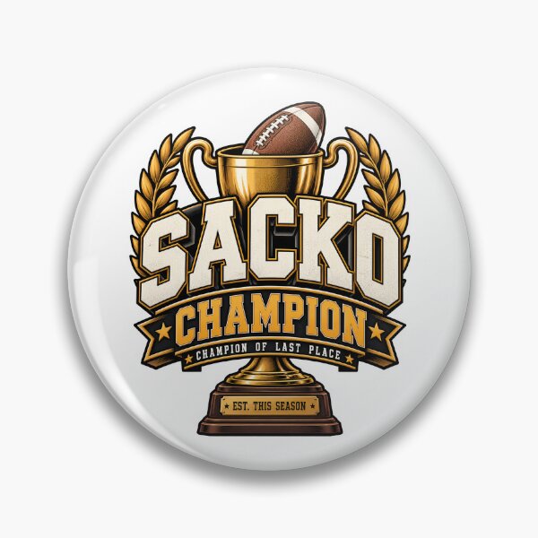 Item preview, Sacko Champion – Funny Fantasy Football Last Place Trophy designed and sold by Grayson809.