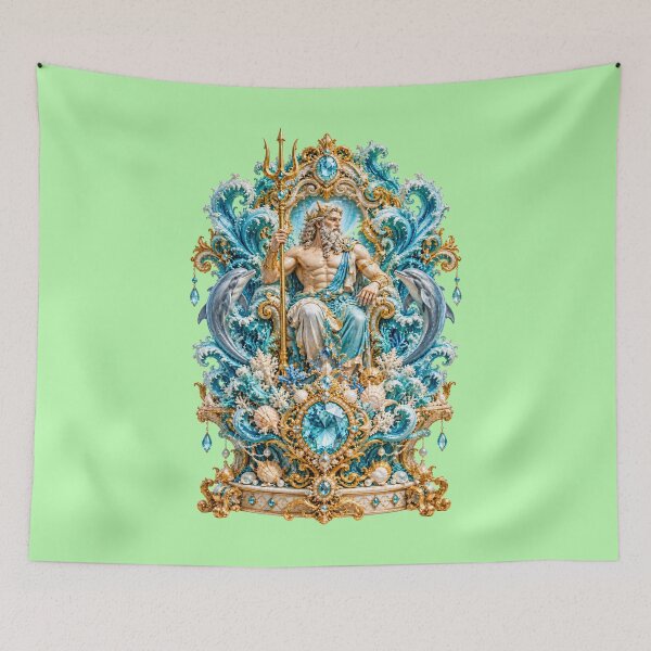 Item preview, Poseidon Trophy — Aquamarine Ocean God designed and sold by sunbowjp stadio.