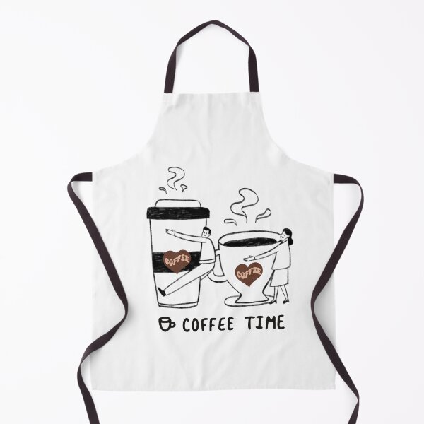 Item preview, Coffee Time - Cute Coffee Lovers Hugging Cups Illustration designed and sold by Esraa-Arts.