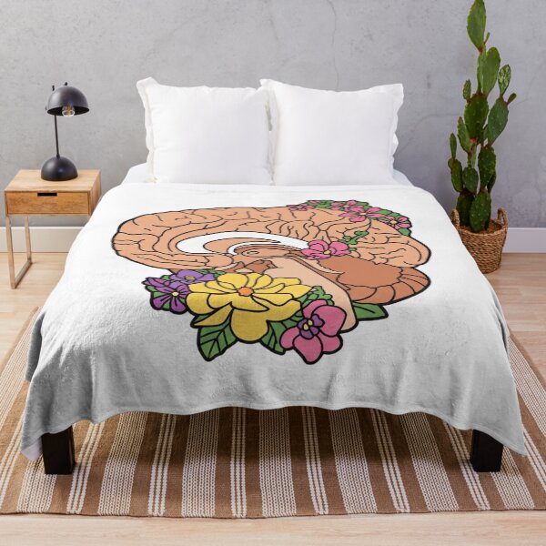 Item preview, Floral Brain Anatomy - Botanical Psychology Art designed and sold by Shopeon Designs.