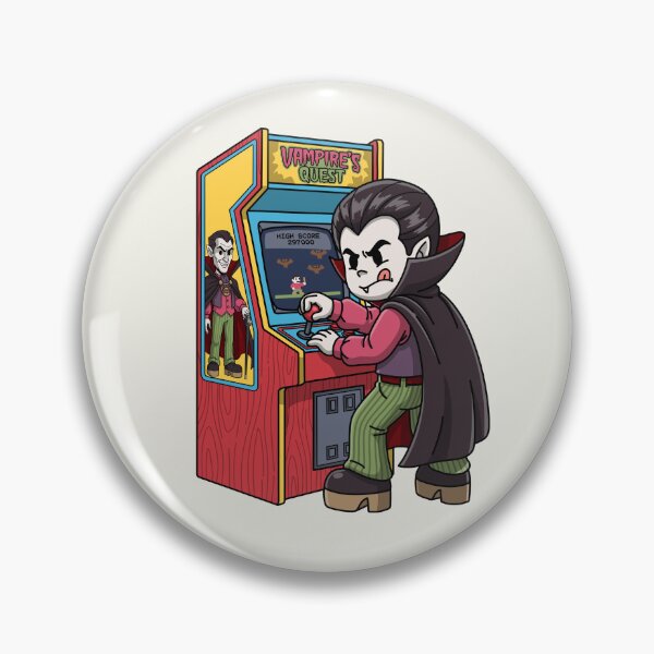 Item preview, Cute Vampire Retro Arcade Gamer Halloween designed and sold by Sugar Puff Graphics.