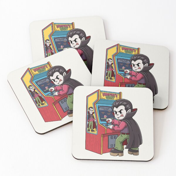 Item preview, Cute Vampire Retro Arcade Gamer Halloween designed and sold by Sugar Puff Graphics.