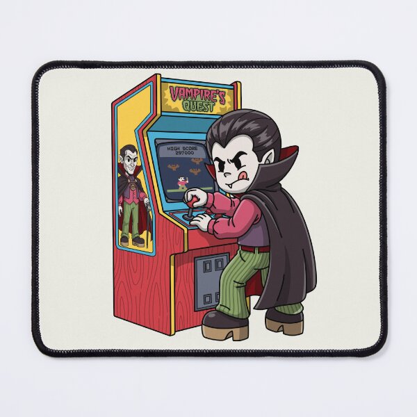 Item preview, Cute Vampire Retro Arcade Gamer Halloween designed and sold by Sugar Puff Graphics.