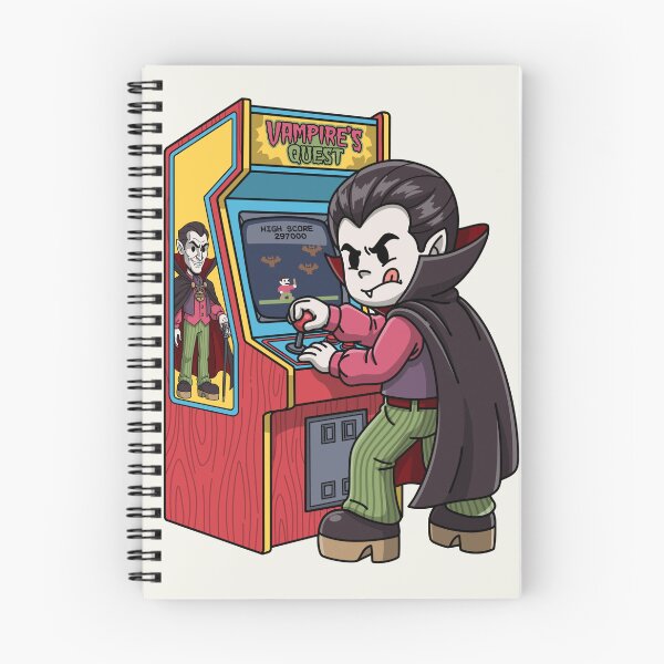 Item preview, Cute Vampire Retro Arcade Gamer Halloween designed and sold by Sugar Puff Graphics.