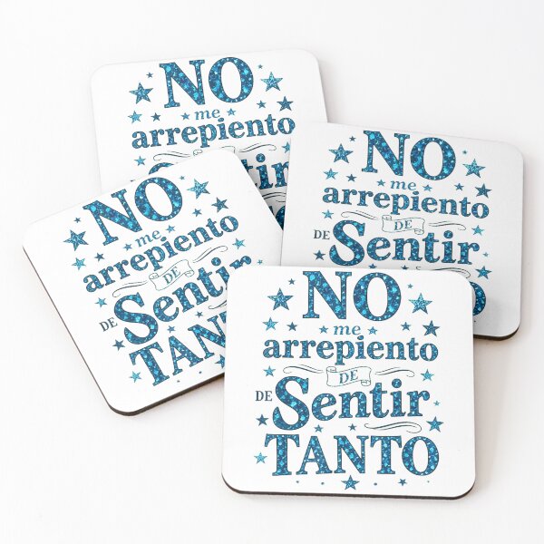 Item preview, No Me Arrepiento De Sentir Tanto Spanish Quote Graphic designed and sold by Denenberg Jardel.