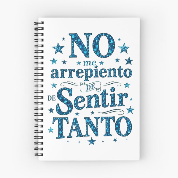 Item preview, No Me Arrepiento De Sentir Tanto Spanish Quote Graphic designed and sold by Denenberg Jardel.