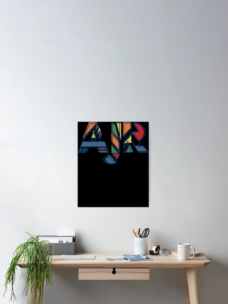 Thumbnail 2 of 3, Poster, Geometric Block Pattern Lettering Abstract Typography designed and sold by Ric070.