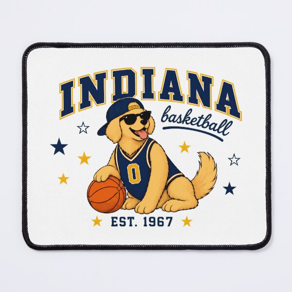 Item preview, Retro Basketball Dog Mascot designed and sold by KyonnaMakle.