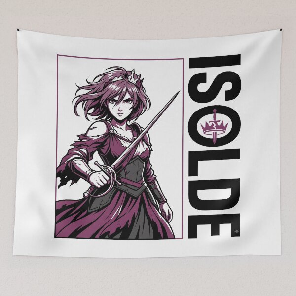 Item preview, Dark Fantasy Female Warrior with Sword – Gothic Anime Style Art designed and sold by StickerNestYou.