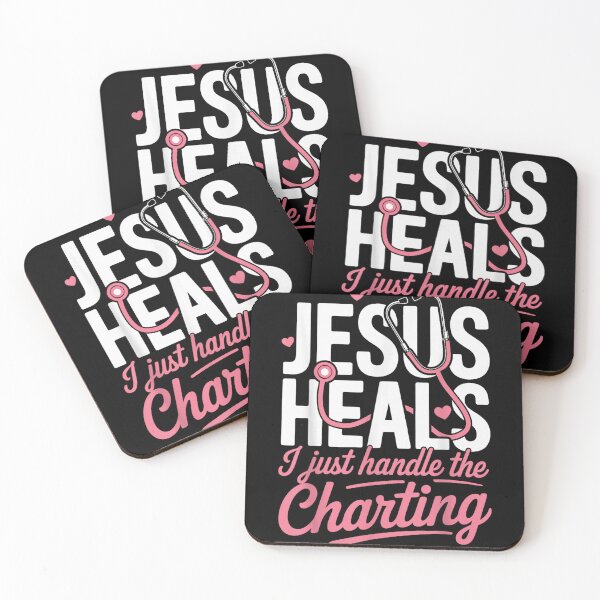 Item preview, Jesus Heals Just Handle The Charting Nurse designed and sold by Foxintheloart.