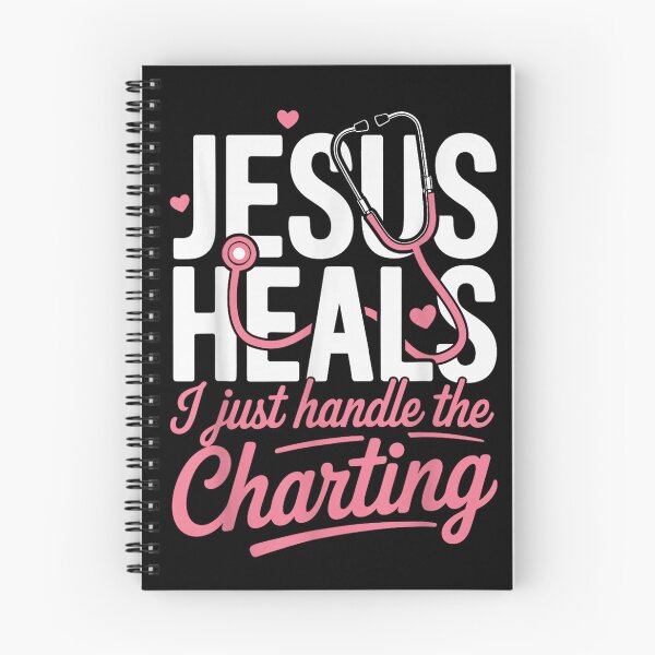 Item preview, Jesus Heals Just Handle The Charting Nurse designed and sold by Foxintheloart.