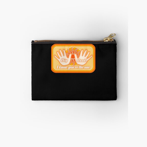 Item preview, Two Outstretched Hands Framing a Radiant Sun Motif Inside an Orange Bordered Rectangle designed and sold by zenbubble.