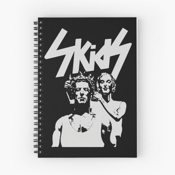 Item preview, Two Classical Figures Beneath Bold Stenciled Typography designed and sold by zenbubble.