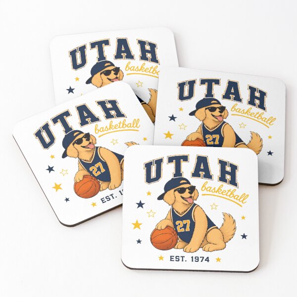 Item preview, Utah Basketball Retro Dog designed and sold by EvelettKus.