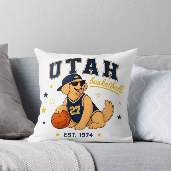 Item preview, Utah Basketball Retro Dog designed and sold by EvelettKus.