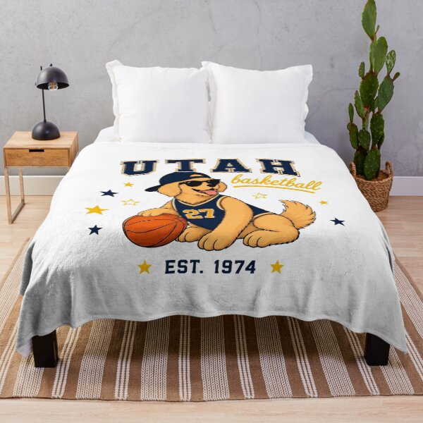 Item preview, Utah Basketball Retro Dog designed and sold by EvelettKus.