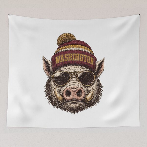 Item preview, Retro Boar Pig Beanie Sunglasses Game Day Fan designed and sold by SamuelRow44384.