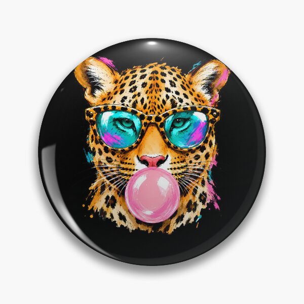 Item preview, Cool Leopard Bubblegum Sunglasses Cute Cheetah Teen designed and sold by Krwasatoune.