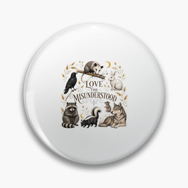 Item preview, Love The Misunderstood Animals - Wolf Possum Vulture designed and sold by PaletteArc.