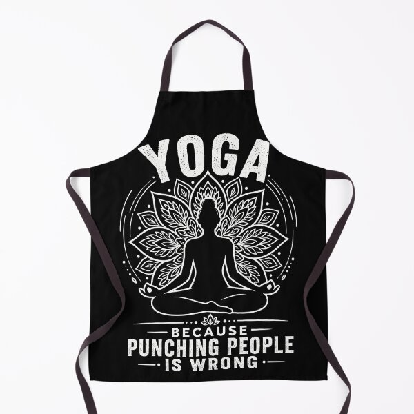 Item preview, Yoga Because Punching People Is Wrong Buddha Therapy designed and sold by gordonbwyashop.