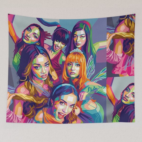 Artikelvorschau, Katseye Colorful Art entworfen und verkauft von SiksisArt.