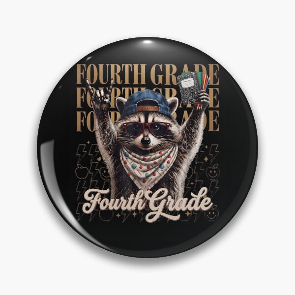 Item preview, Funny Fourth Grade Teacher Feral Raccoon Back To School designed and sold by Krwasatoune.