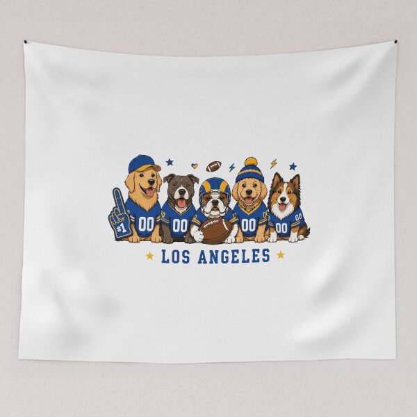 Item preview, LA Dogs Football Fan Jersey Style designed and sold by Ifeanyichukw.