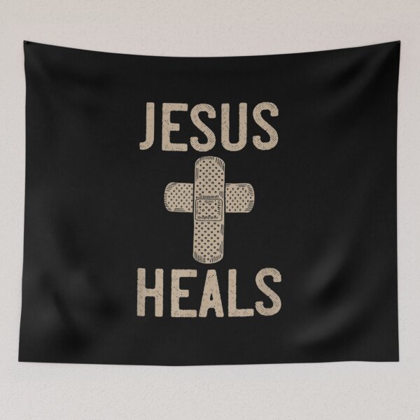 Item preview, Jesus Heals Aid Cross designed and sold by Foxintheloart.