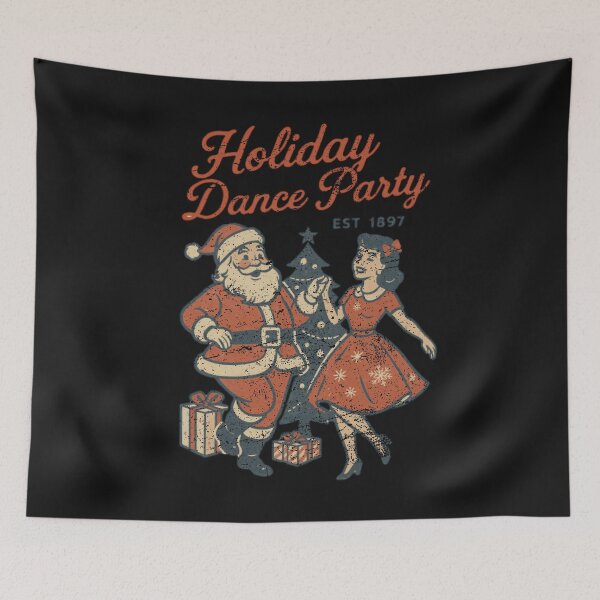 Item preview, Holiday Dance Party Vintage Santa Claus Retro Christmas designed and sold by SEINENGAPPI23.