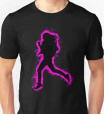 Silhouette fit pink and black silhouette Unisex T-Shirt