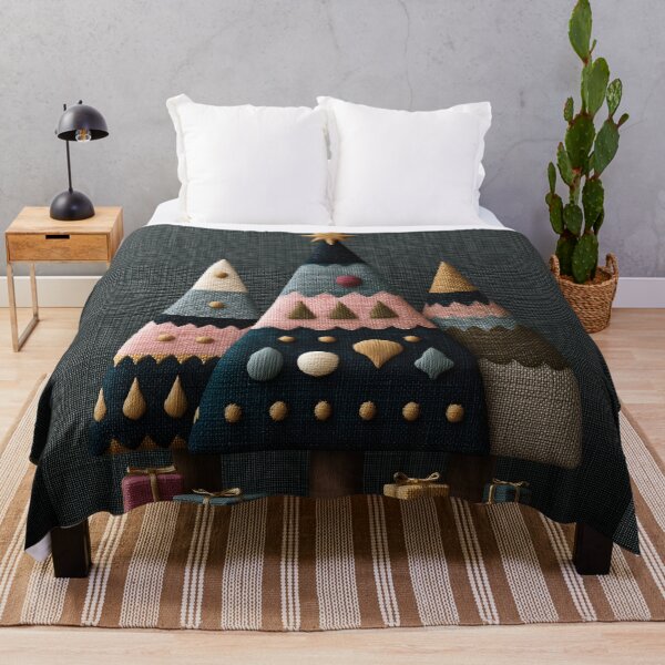 Item preview, Cozy Nordic Wooden Christmas Trees Art designed and sold by colorful-white.