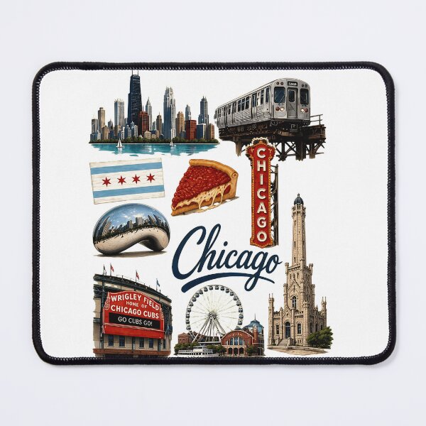 Item preview, Chicago Vibes Collage Retro Travel City designed and sold by GaryGibbs36288.