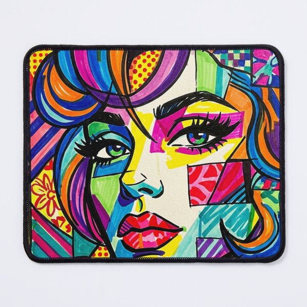Item preview, Abstract Pop Art Portrait of a Woman in Colorful designed and sold by JonelleTshirts.