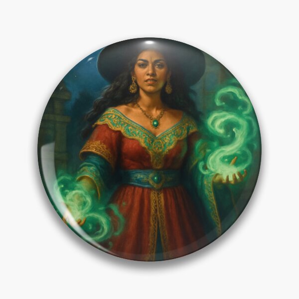 Item preview, Jade Magic Bruja — Latina Witch Art designed and sold by PixelBrujeria.