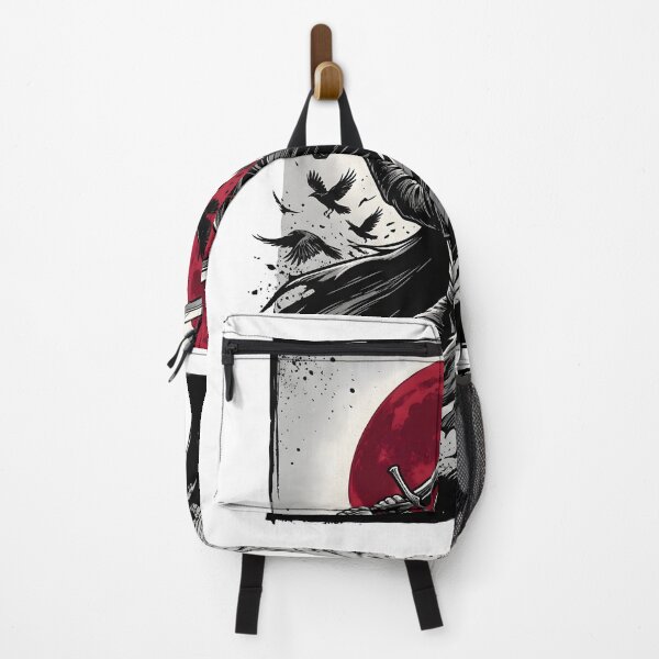 Item preview, Dark Fantasy Hooded Warrior with Sword and Red Moon Graphic designed and sold by StickerNestYou.