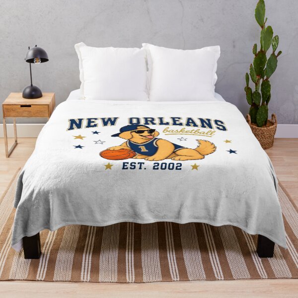 Item preview, New Orleans Basketball Dog Fan Cute Golden designed and sold by EvelettKus.