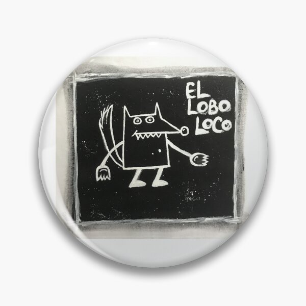 Item preview, El lobo loco - Ilustración de un "lobo un poco loco" designed and sold by Graffystyle.