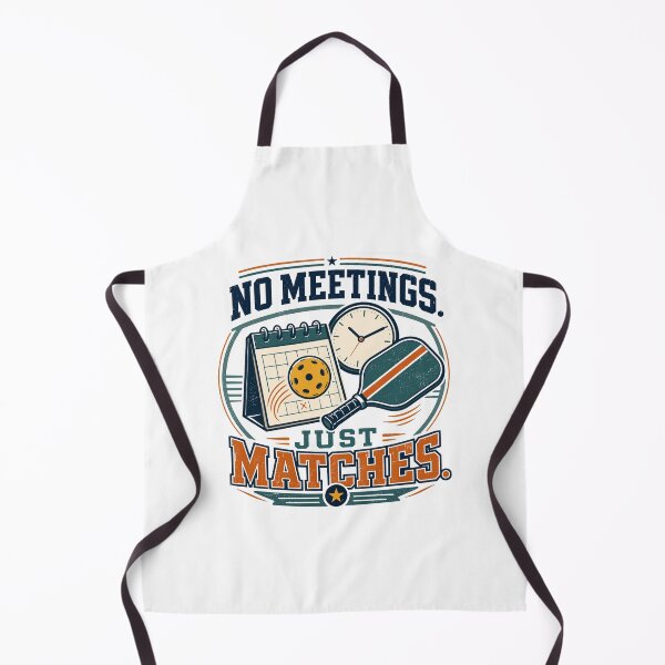 Item preview, No Meetings Just Matches Funny Pickleball designed and sold by Colorful Designs.