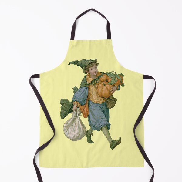 Item preview, Autumn elf boy with pumpkins and harvest sack designed and sold by Mauswohn.