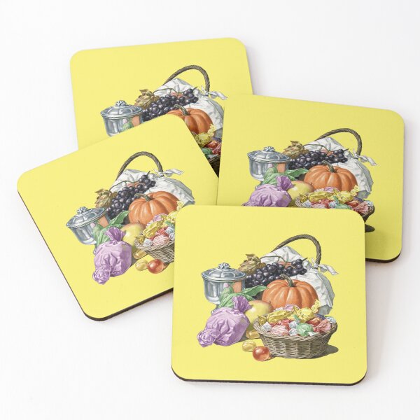 Item preview, Autumnal still life with pumpkin, grapes and sweets designed and sold by Mauswohn.
