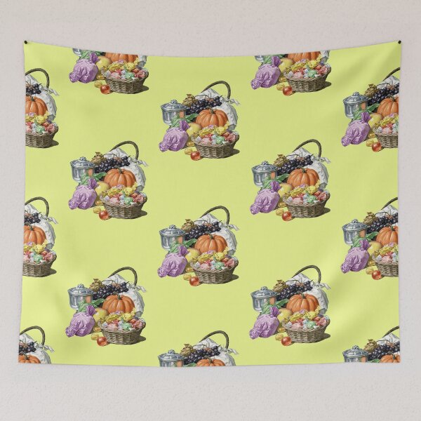 Item preview, Autumnal still life with pumpkin, grapes and sweets designed and sold by Mauswohn.