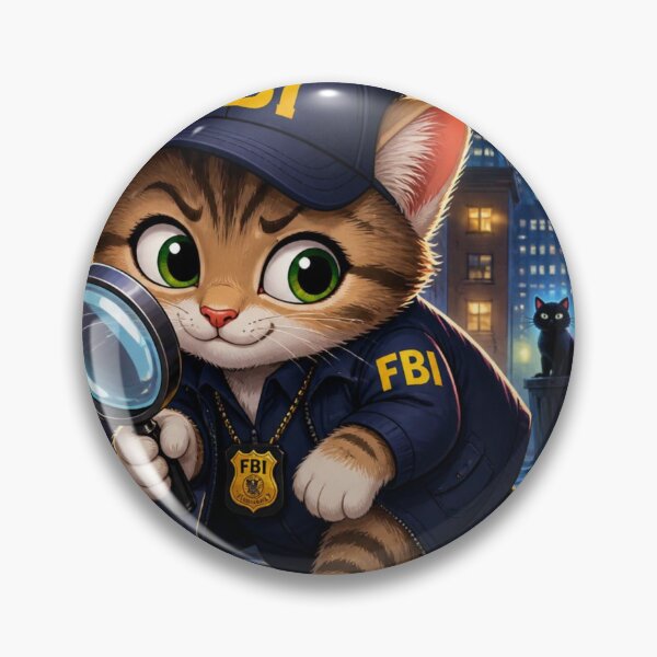 Artikelvorschau, Katze des FBI – Süßes FBI-Agentenkätzchen entworfen und verkauft von SALVO180674.