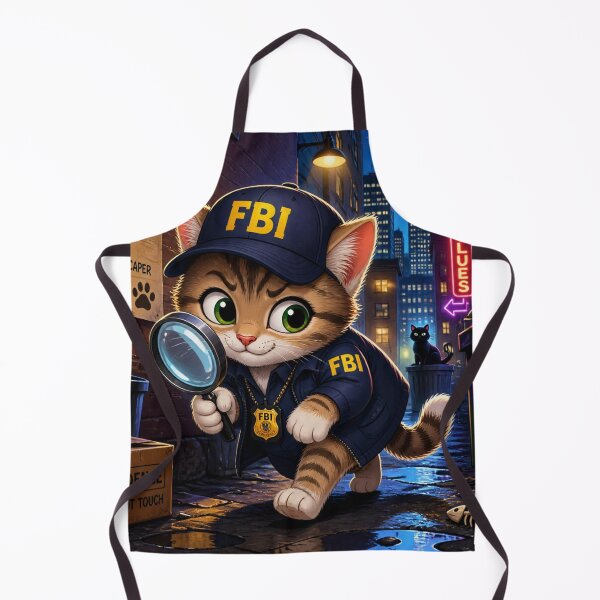 Item preview, Federal Bureau of Investigation Cat - Cute FBI Agent Kitten designed and sold by SALVO180674.
