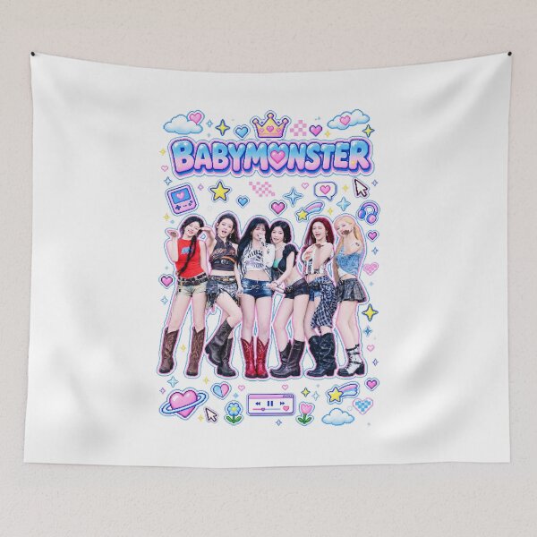 Item preview, BABYMONSTER Y2K Denim Festival Outfit Collection designed and sold by Valereekmerch.