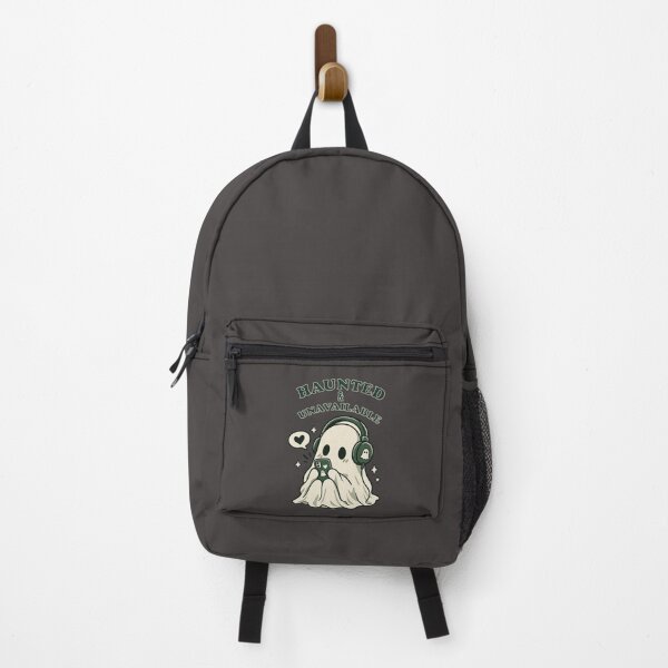 Item preview, Haunted and Unavailable Cute Ghost Listening to Music Retro Aesthetic designed and sold by jananinaveen.